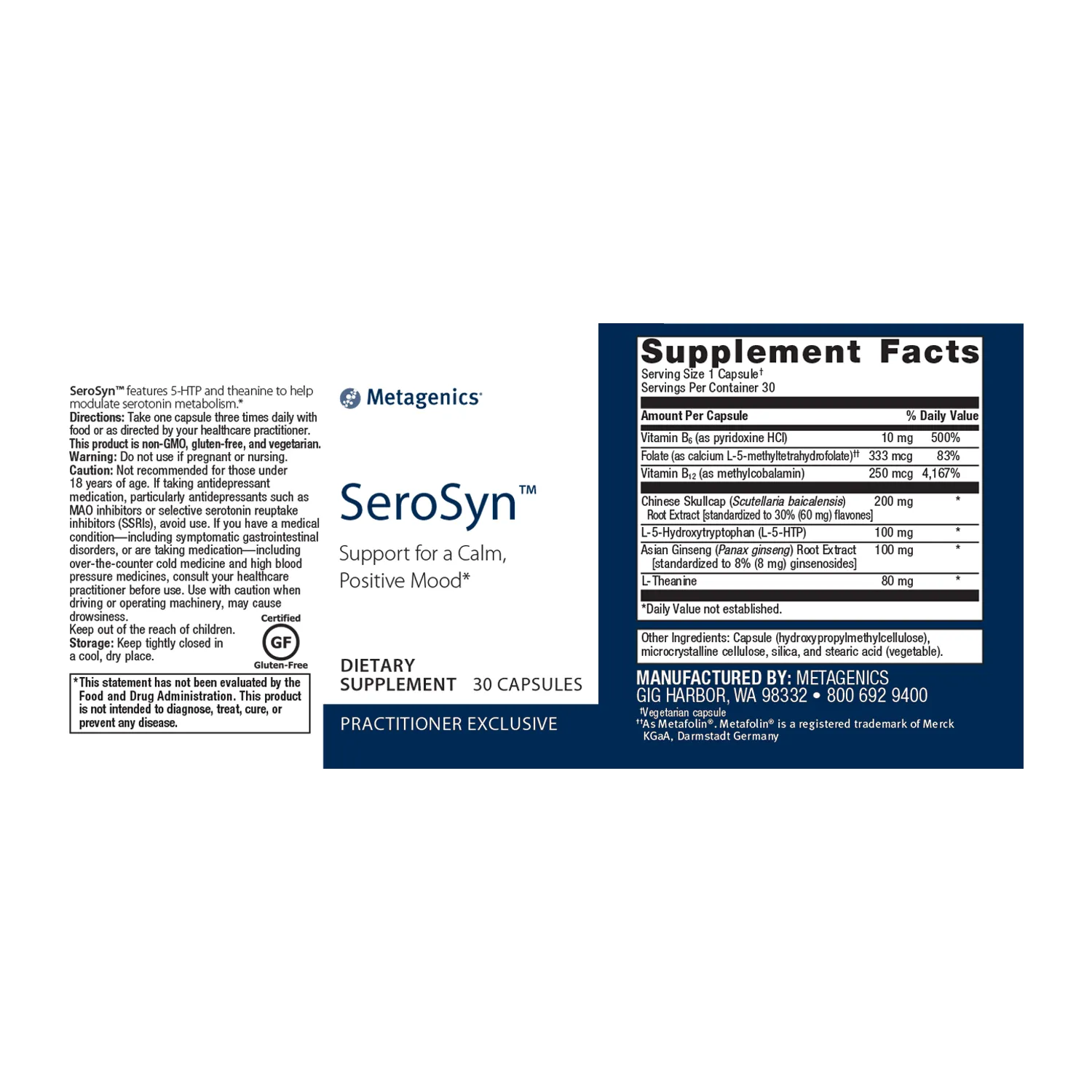 SeroSyn™ <br>Support for a Calm, Positive Mood*