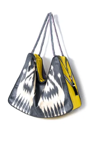 Silk Ikat Hobo Bag