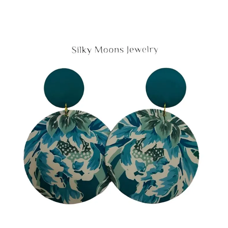 Silky Moons - Supermoon Dangle Large Earrings