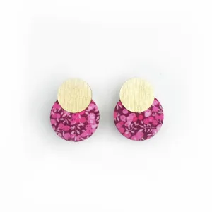 Silky Moons - Two Moons Stud Earrings