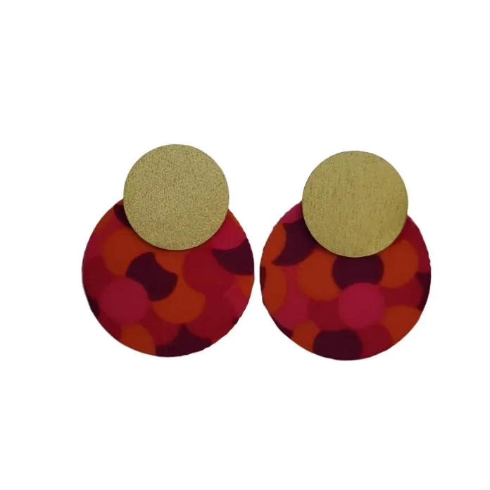 Silky Moons - Two Moons Stud Earrings