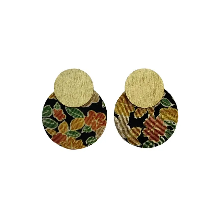 Silky Moons - Two Moons Stud Earrings