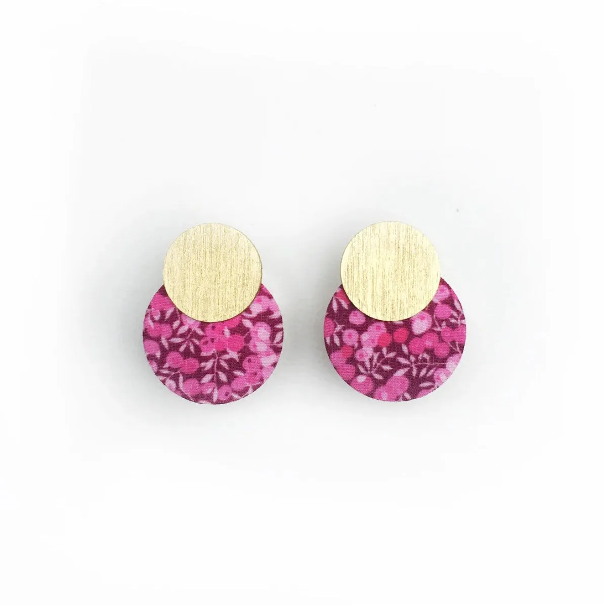 Silky Moons - Two Moons Stud Earrings