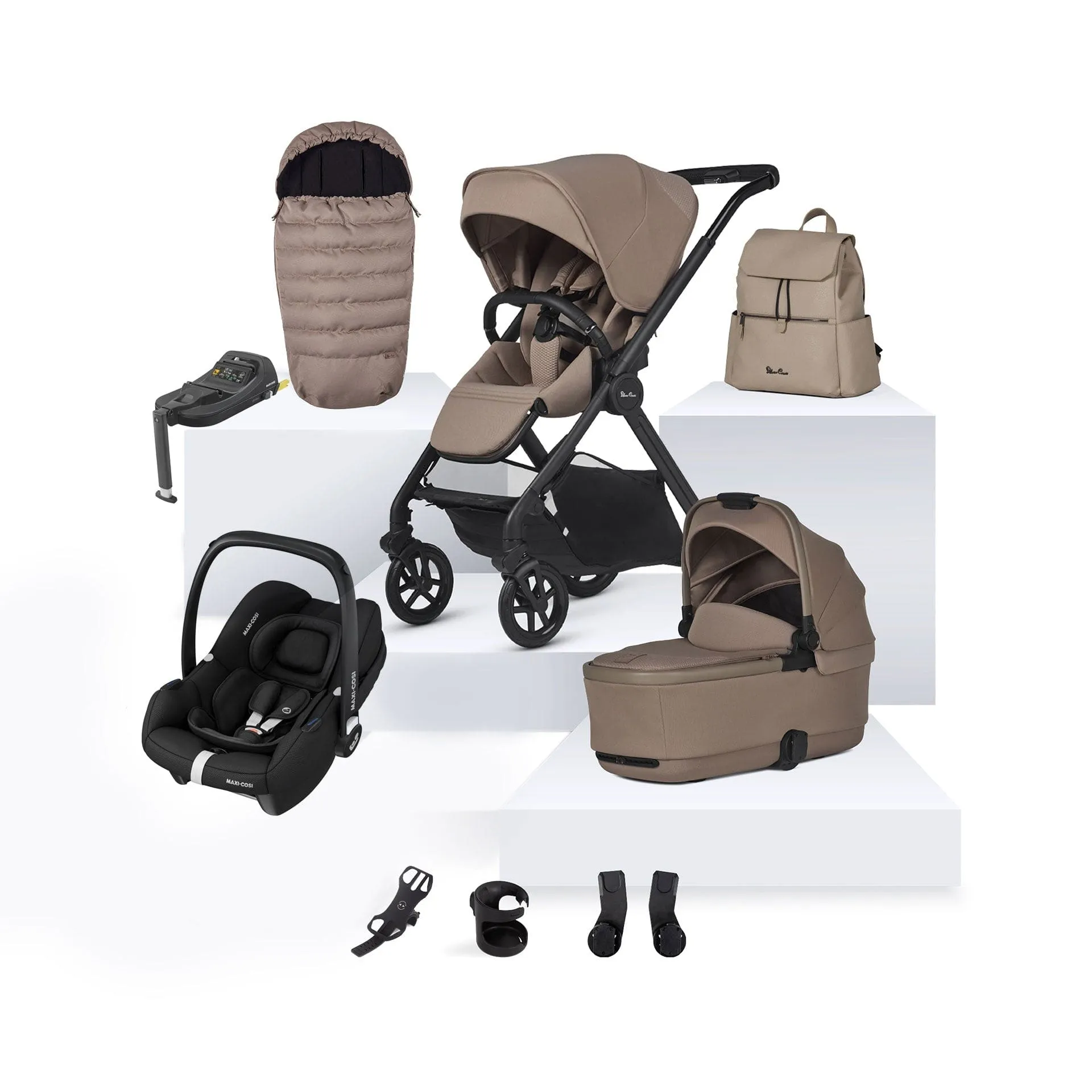 Silver Cross Reef 2 Maxi-Cosi Travel System in Mocha