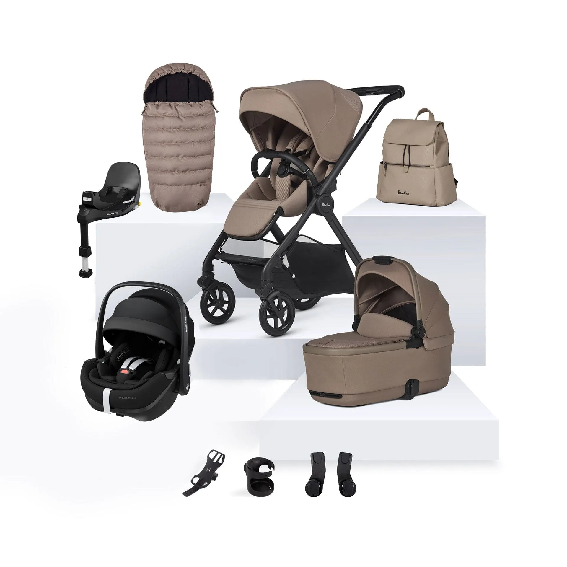 Silver Cross Reef 2 Maxi-Cosi Travel System in Mocha