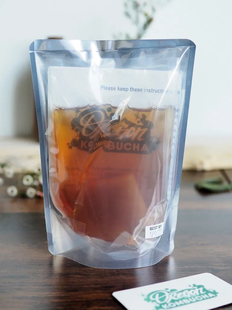 Simple Blueberry Black Tea Homemade Kombucha Starter Kit with Live SCOBY