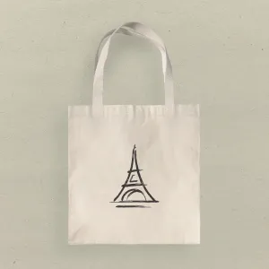 Simple Eiffel Tower - Canvas Tote Bag