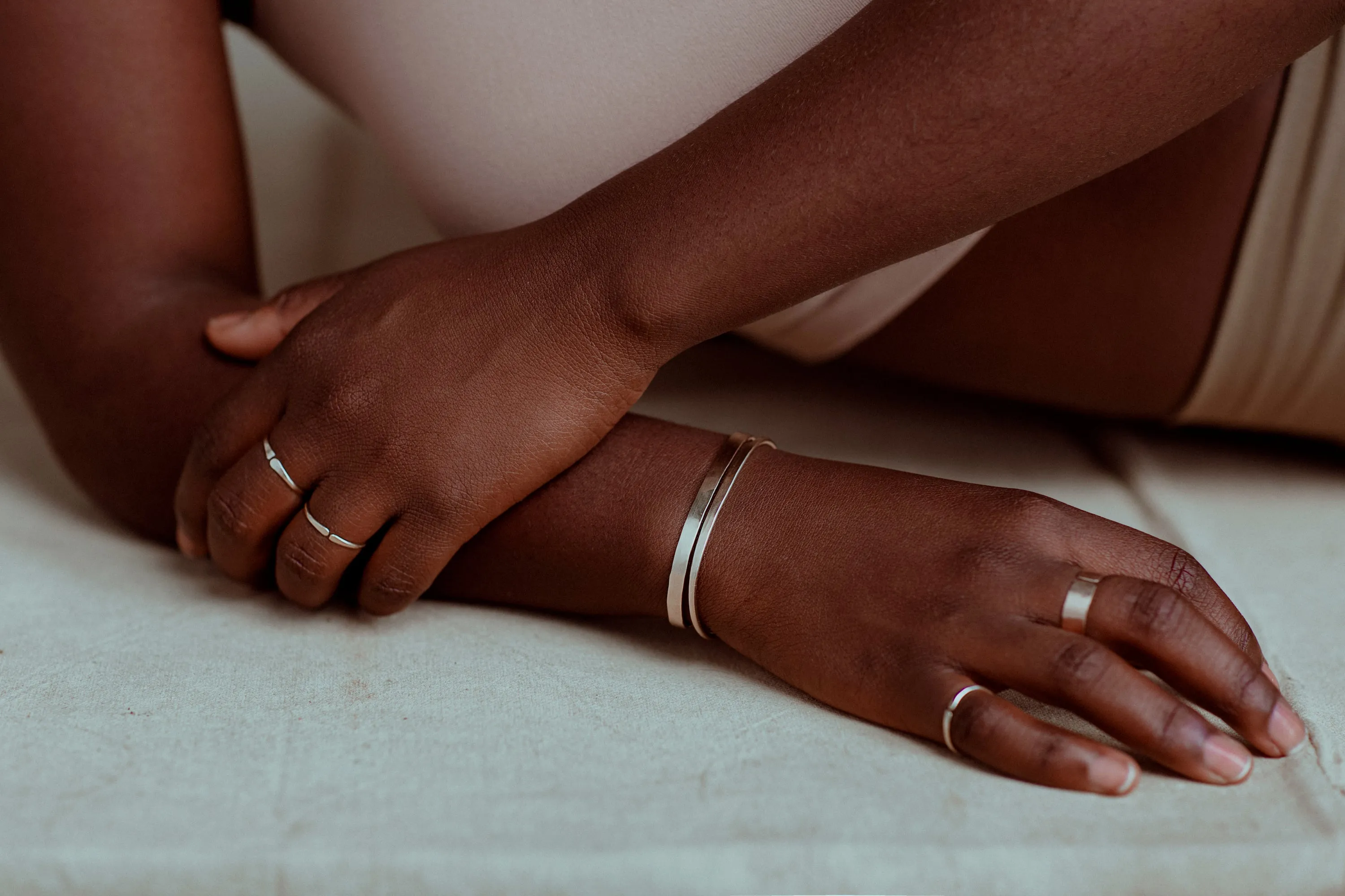 Simple Forged Cuff | Wedding Party Set