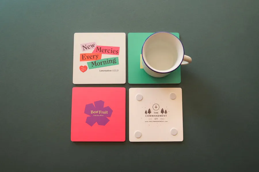 (Simple Geometry) New Mercies Every Morning {Coasters}