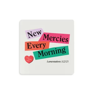 (Simple Geometry) New Mercies Every Morning {Coasters}