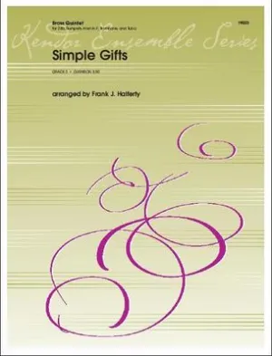 SIMPLE GIFTS ARR HALFERTY BRASS QUINTET