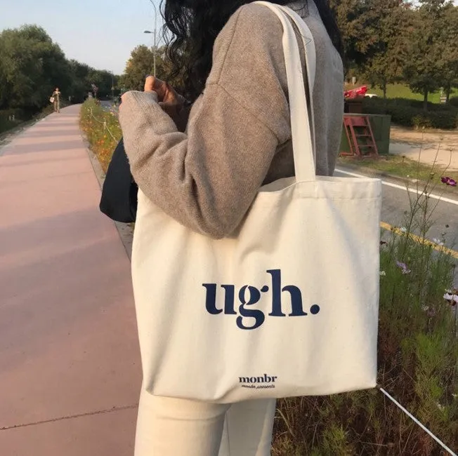simple logo canvas tote
