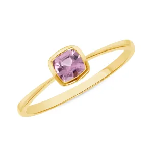 Simple Pink Sapphire Ring