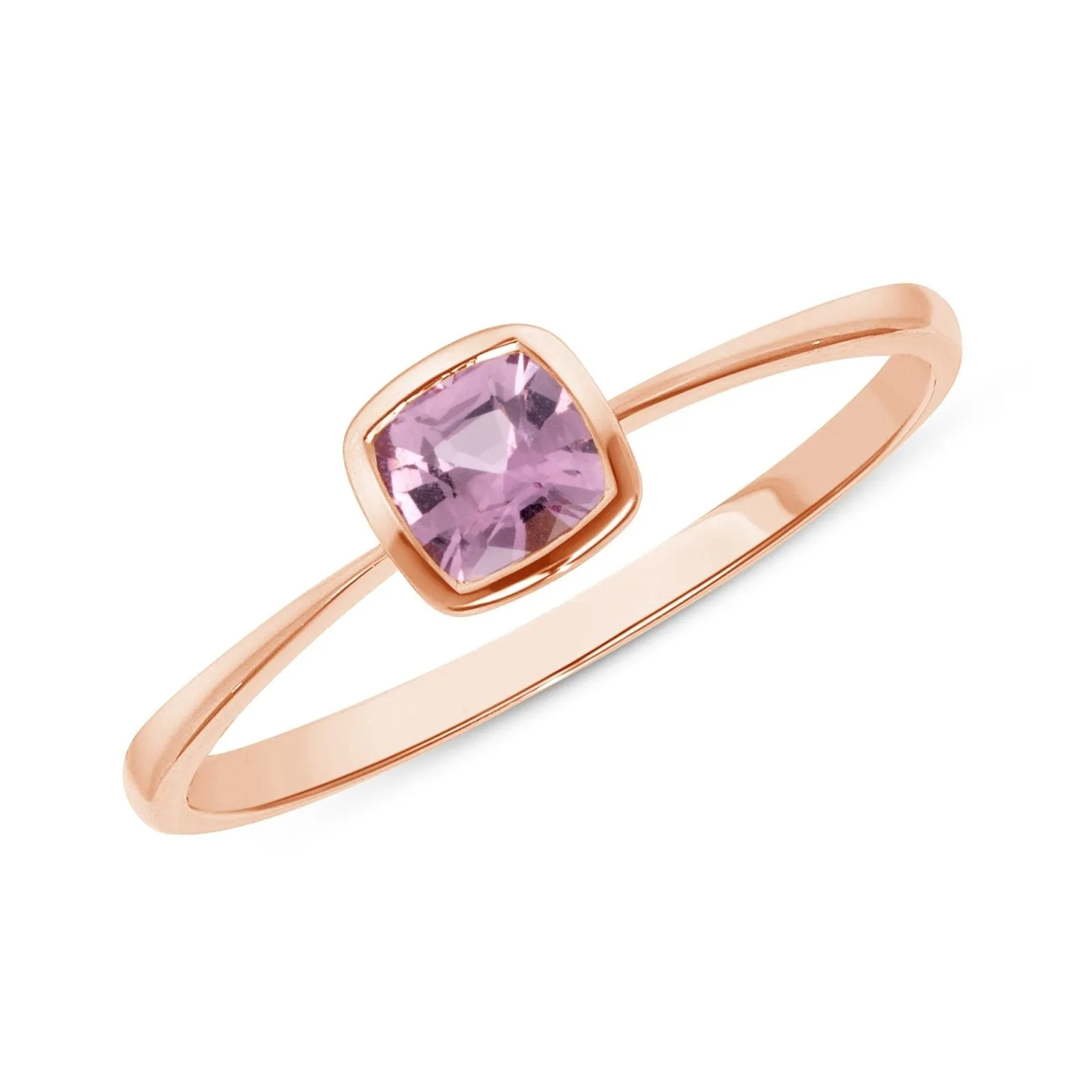 Simple Pink Sapphire Ring