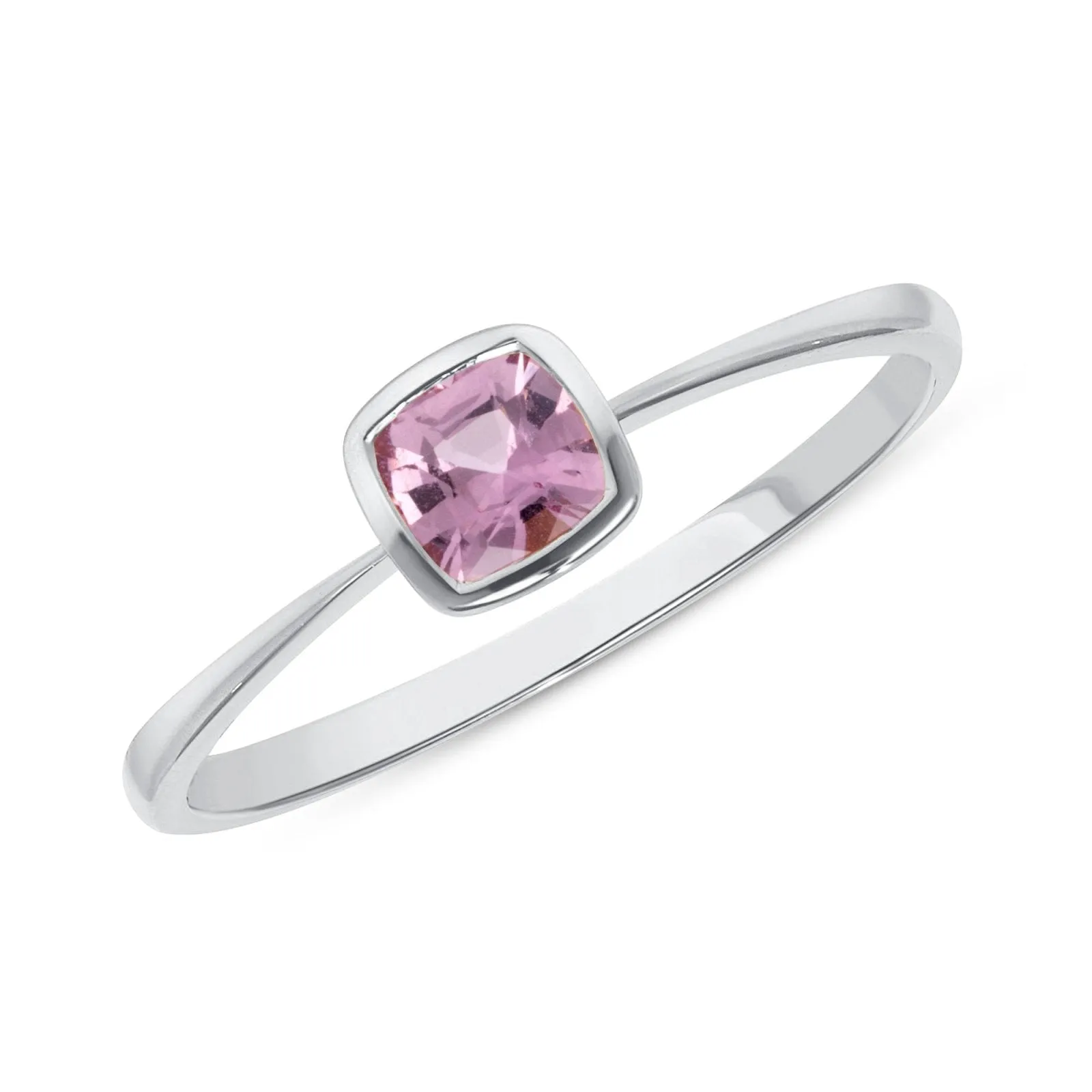 Simple Pink Sapphire Ring