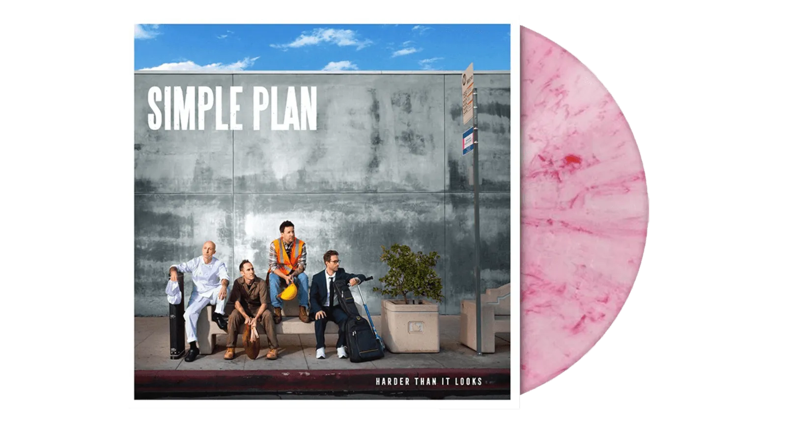 Simple Plan : Harder Than It Looks (Ltd Pink Marble Vinyl)