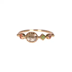 simple ring band - sapphire   tourmaline   diamond   spinel