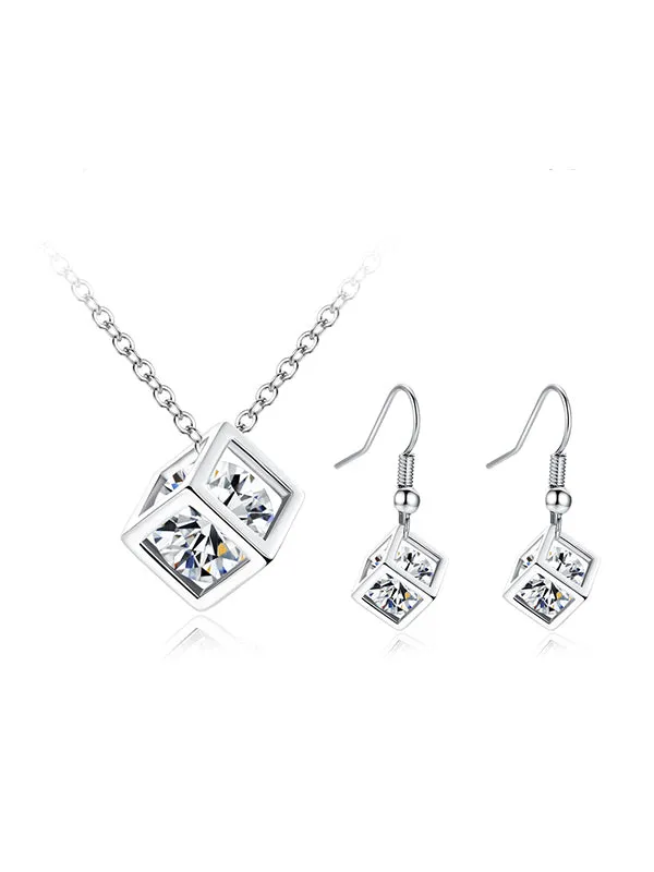 Simple Rubik's Cube Zircon Set
