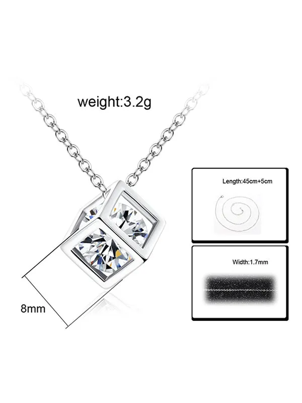 Simple Rubik's Cube Zircon Set