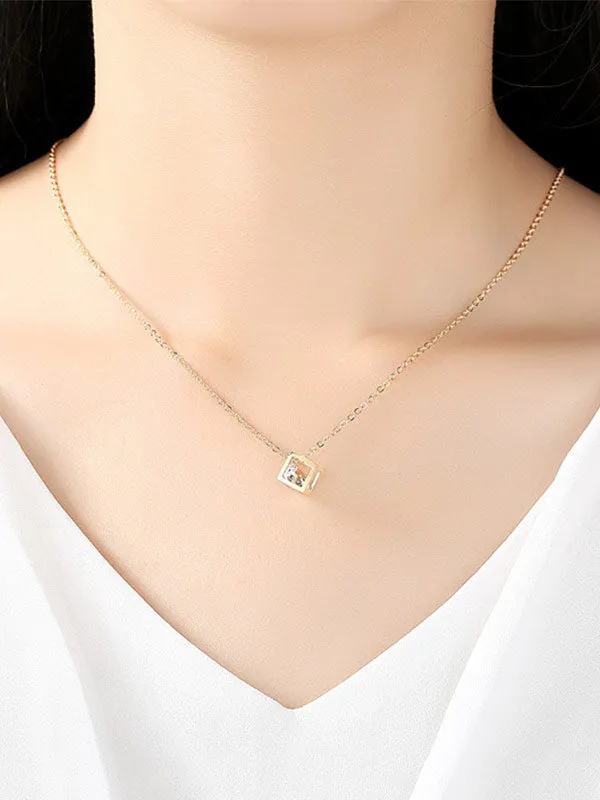 Simple Rubik's Cube Zircon Set