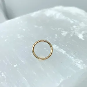 Simple Solid Gold Seam Ring