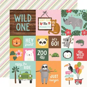 Simple Stories 12x12 [Collection ] - Into The Wild - 2x2 , 4x4 Elements
