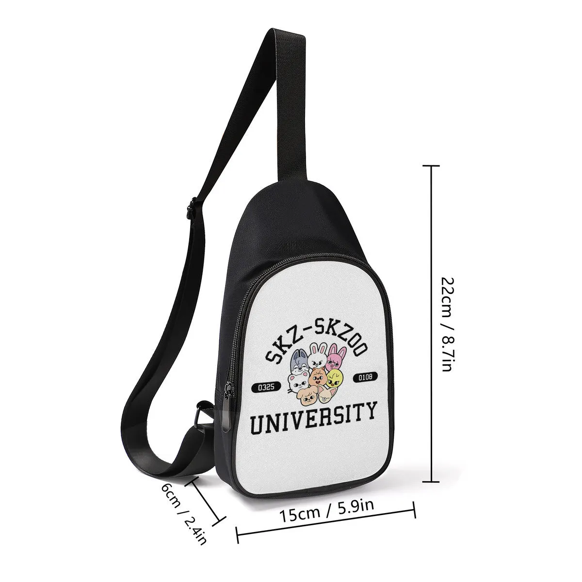 SKZOO University Chest Bag - Stray Kids Cross Body Bag