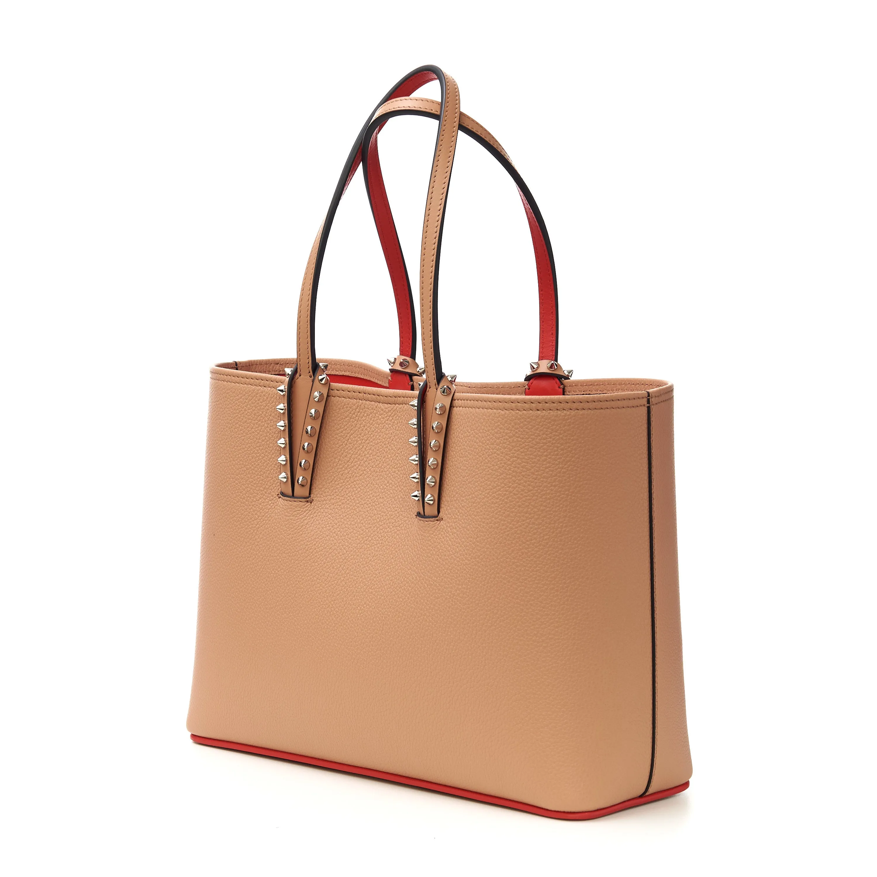 Small Nude Leather Cabata Bag