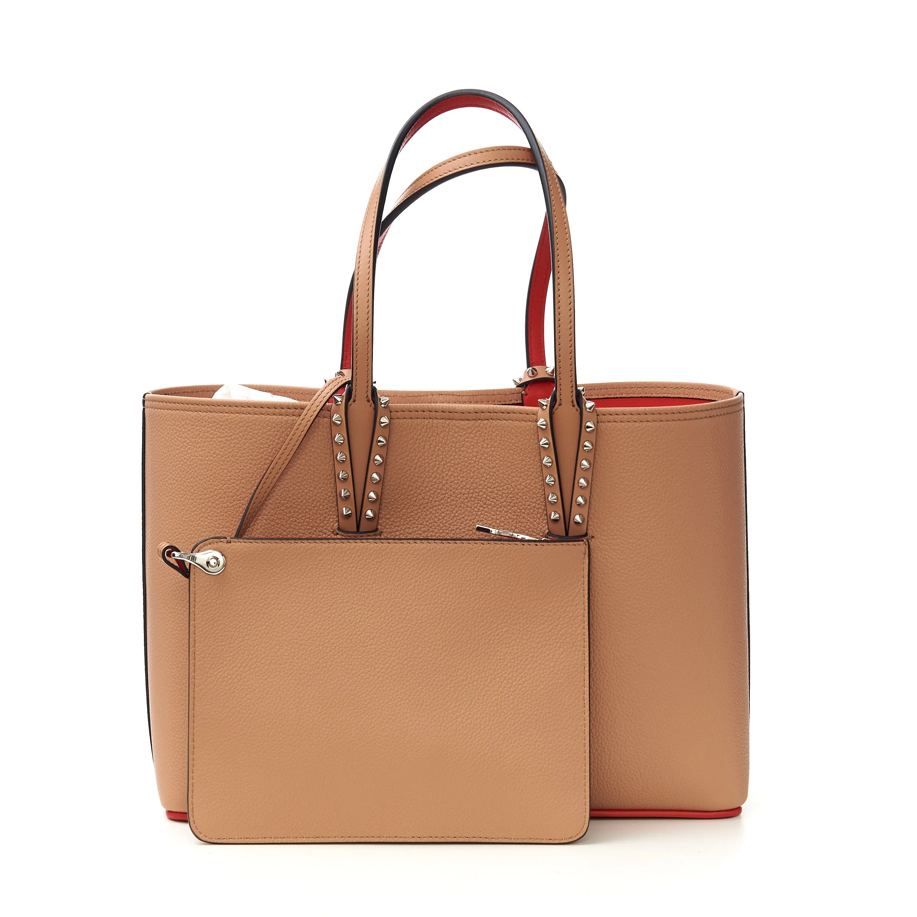Small Nude Leather Cabata Bag