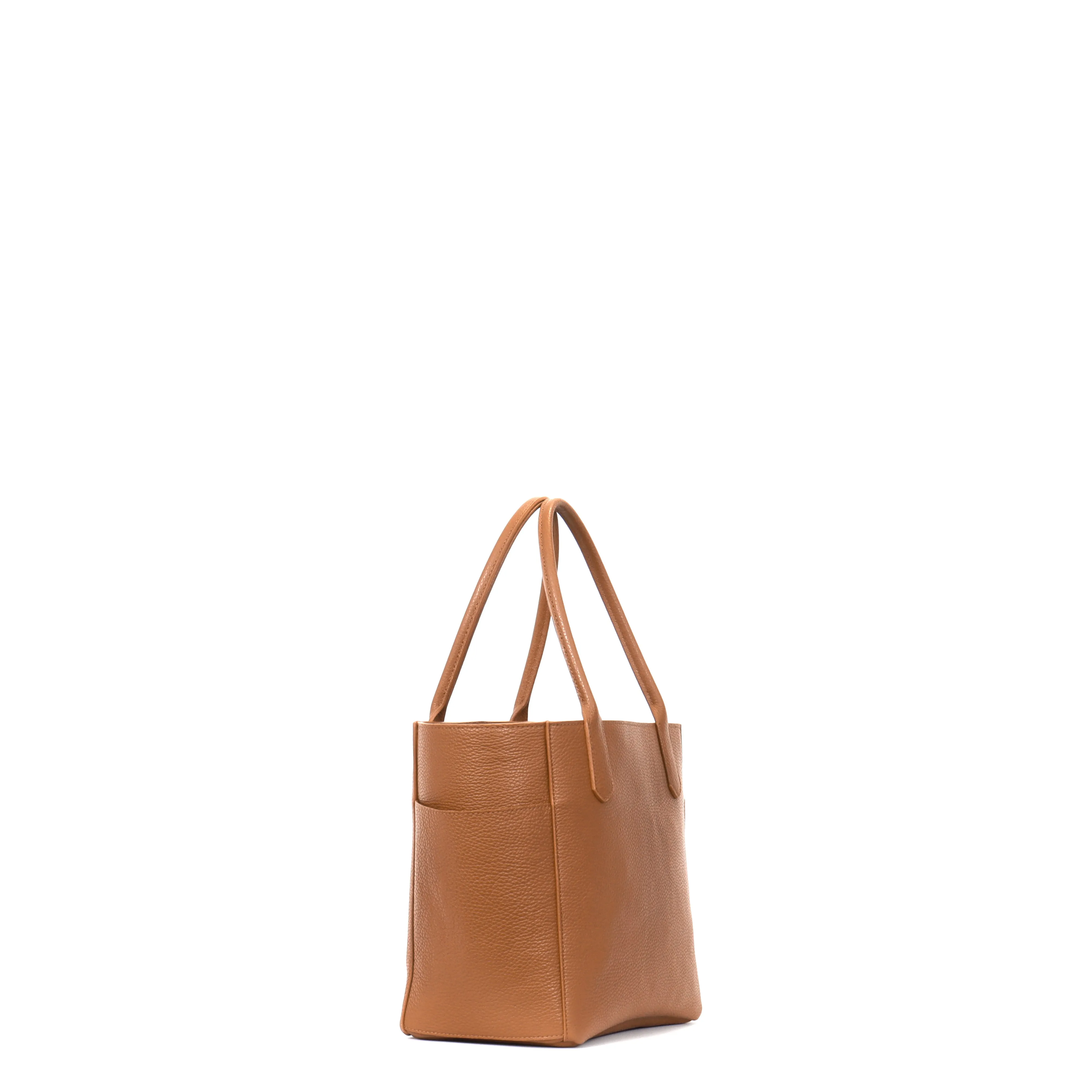 SMALL POCKET TOTE LUGGAGE PEBBLED CALF