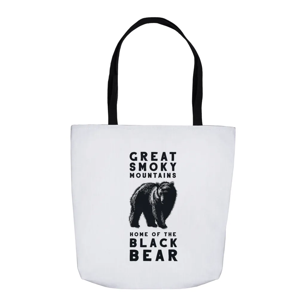 Smoky Mountain Black Bear Tote Bag