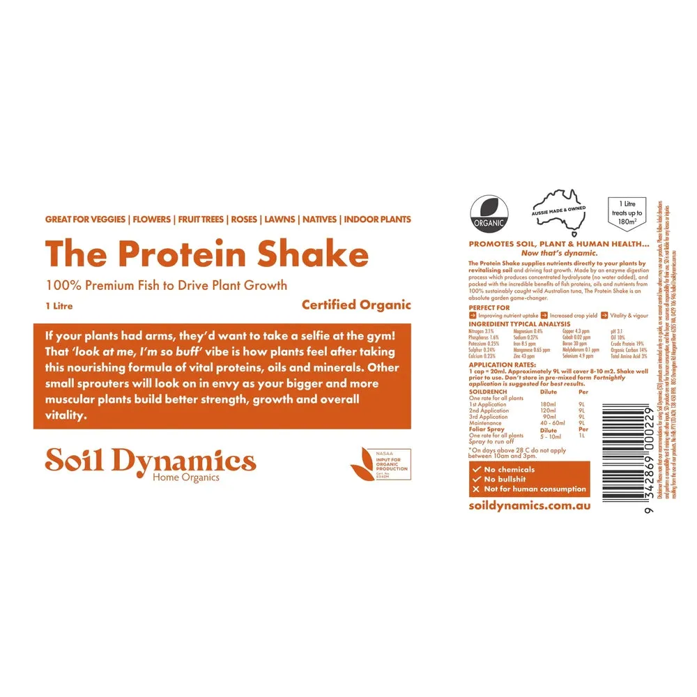 Soil Dynamics "The Protein Shake" 100% Pure Fish Emulsion