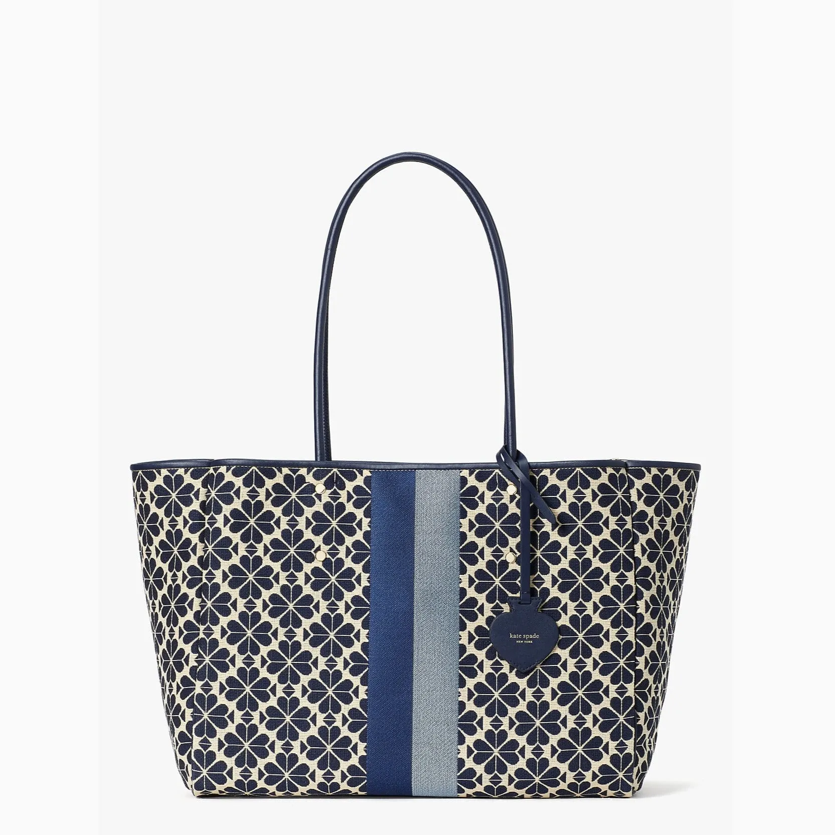 Spade Flower Jacquard Stripe Everything Large Tote