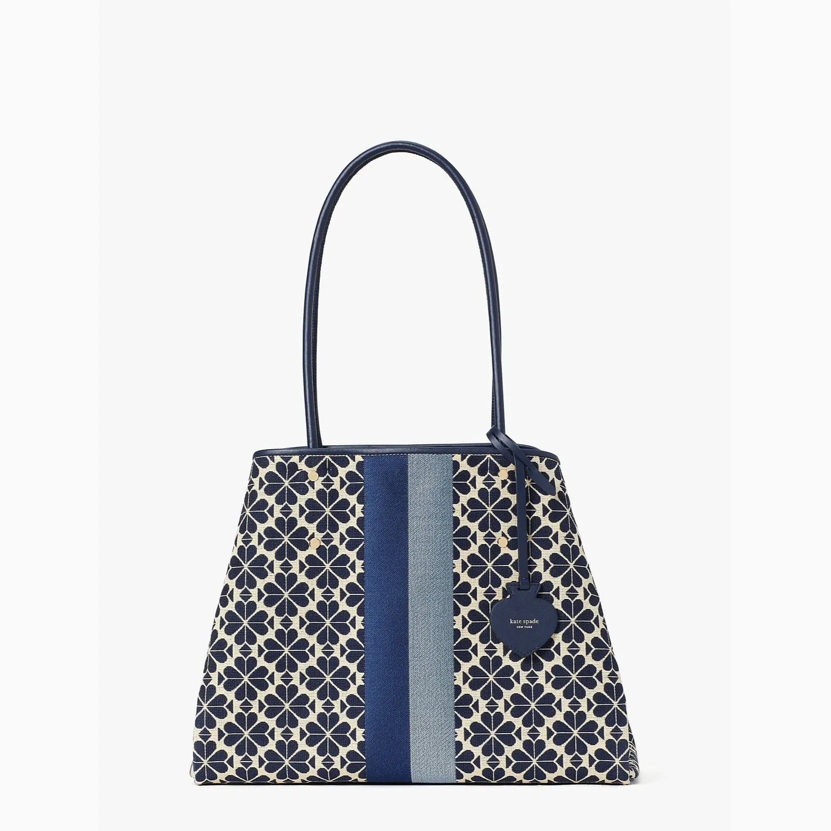 Spade Flower Jacquard Stripe Everything Large Tote