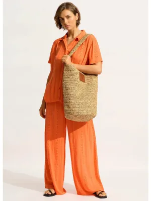 Spring Festival Tube Tote Bag in Natural