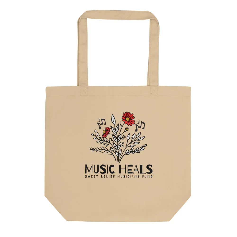 SR Music Heals Botanical Eco Tote