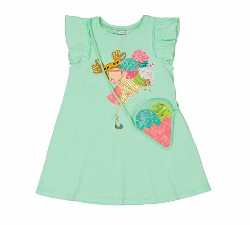 SS25 Mayoral - Ice Cream Print Dress with handbag