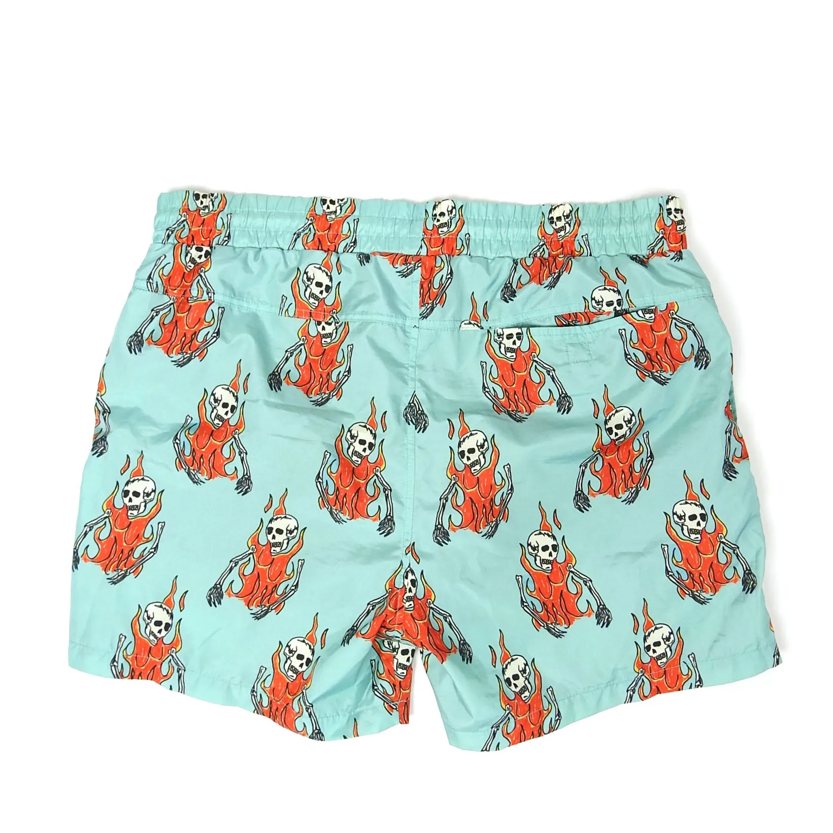 SSS World Corp Graphic Swim Shorts Size Large