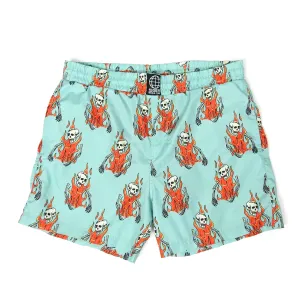 SSS World Corp Graphic Swim Shorts Size Large