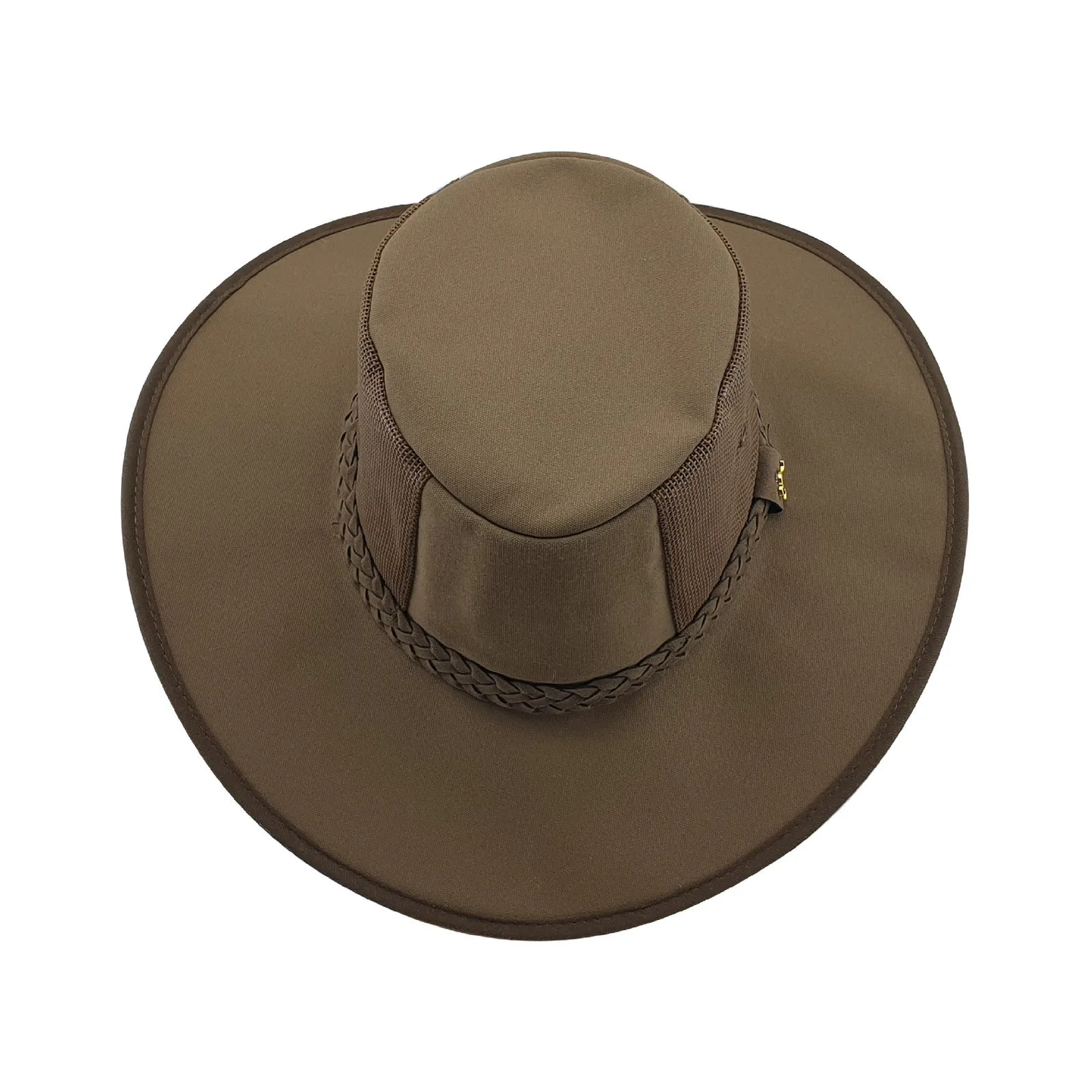 Statesman Sea Breeze 4 Part Canvas Hat Brown