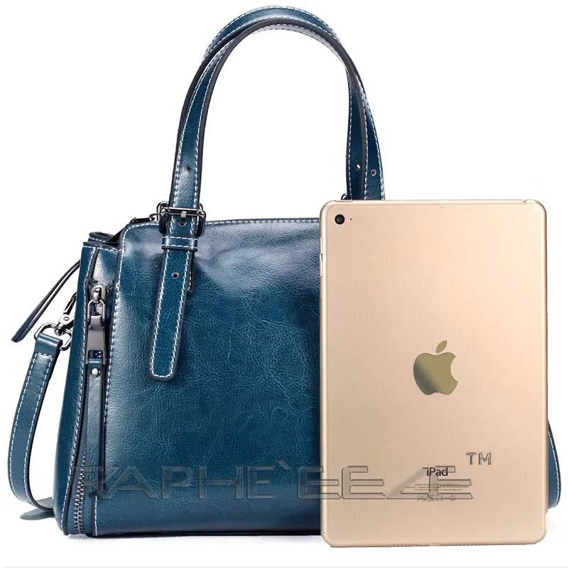 Stylish Tote Bag for Woman - Blue Mini Sized Handbag