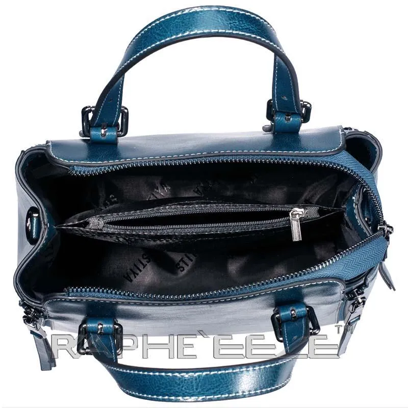 Stylish Tote Bag for Woman - Blue Mini Sized Handbag