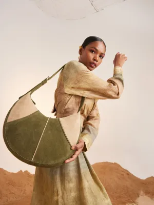 Summer Bag Tote Eclipse-Green Beige-Ss25-Ecp-Grn-Bge Suede-Cord