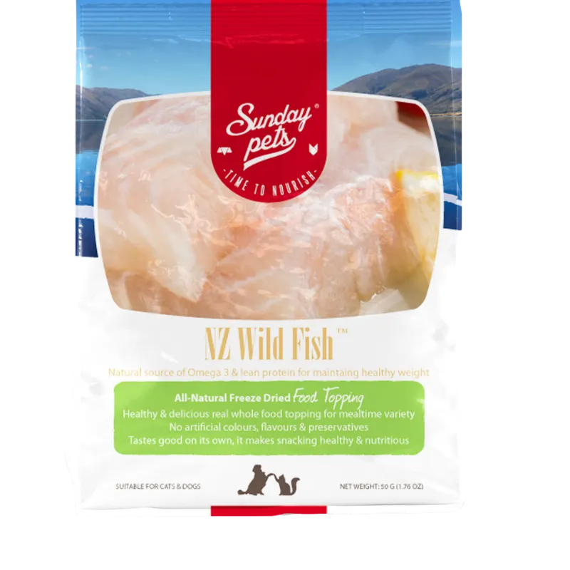 Sunday Pets - NZ  Wild Fish FD Treats - 1.76oz