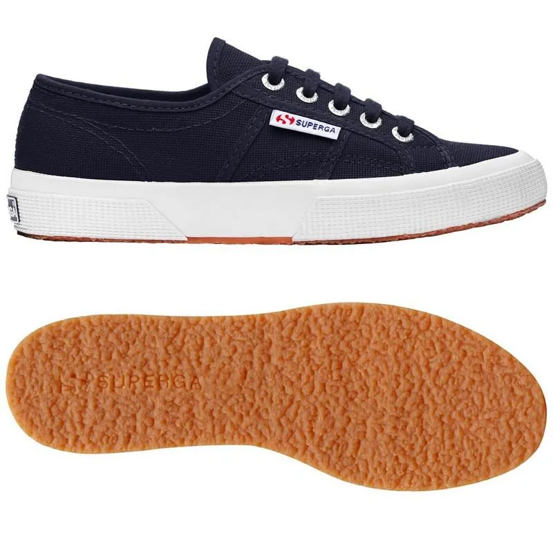 Superga Unisex Navy White Canvas Classic Lo