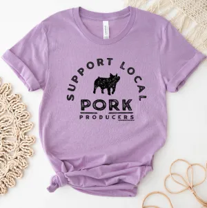 Support Local Pork Producers T-Shirt (XS-4XL) - Multiple Colors!