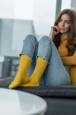 Sustainable Bamboo Rib Socks