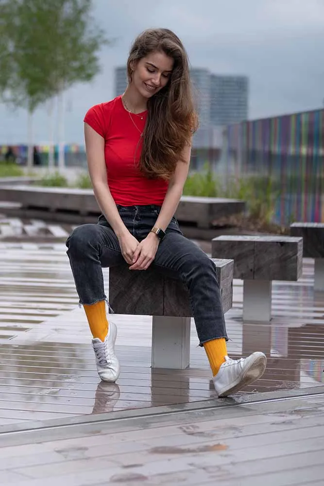 Sustainable Bamboo Rib Socks