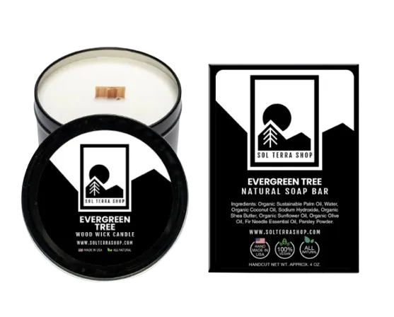 Sustainable Candle & Natural Soap Bar Bundle
