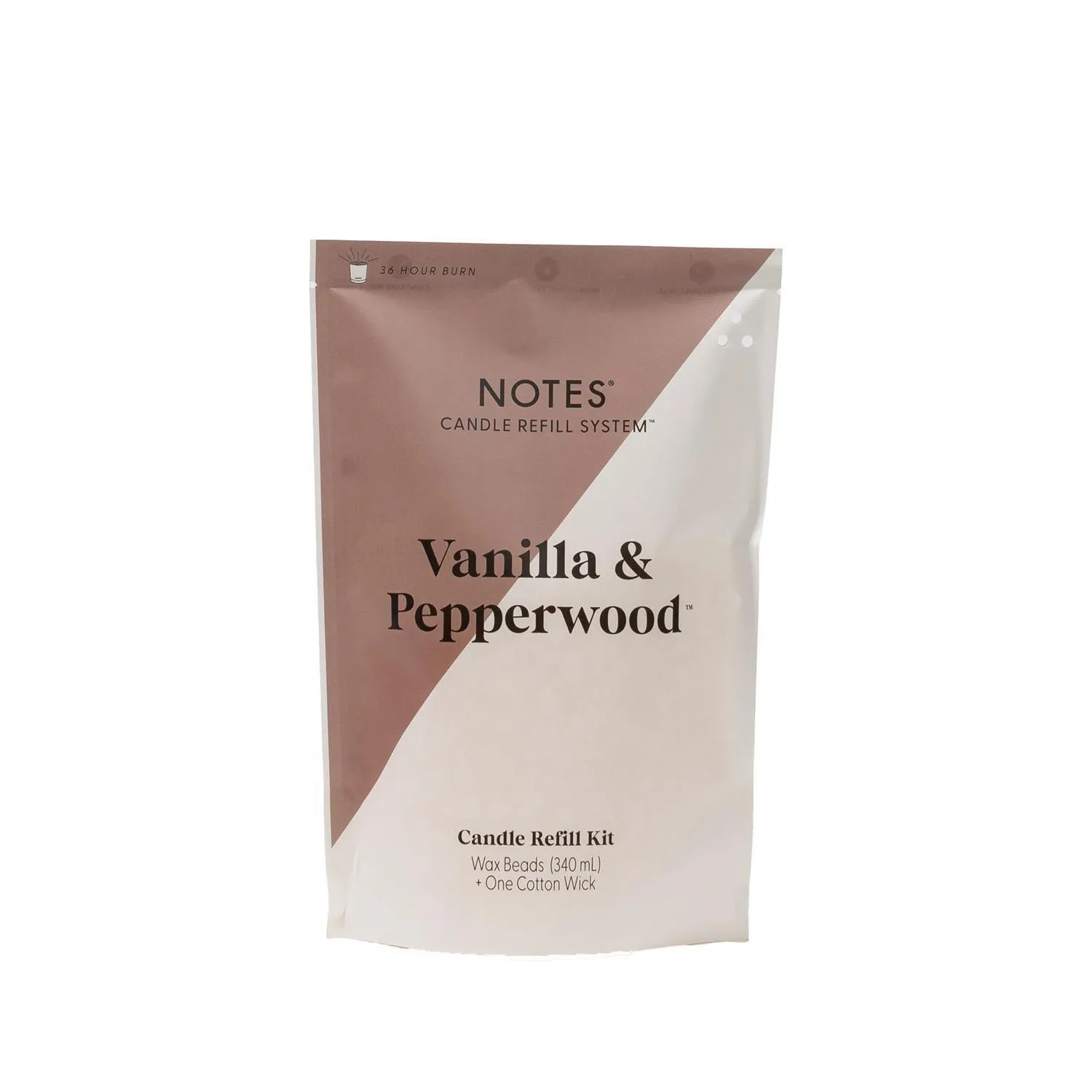 Sustainable Candle Refill Kit - NOTES Vanilla & Pepperwood